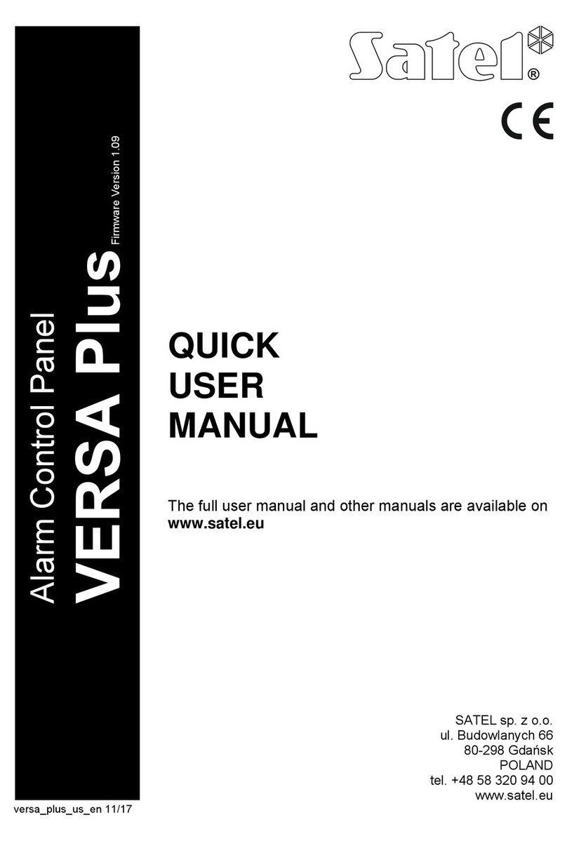 Satel VERSA Plus Series Quick user manual