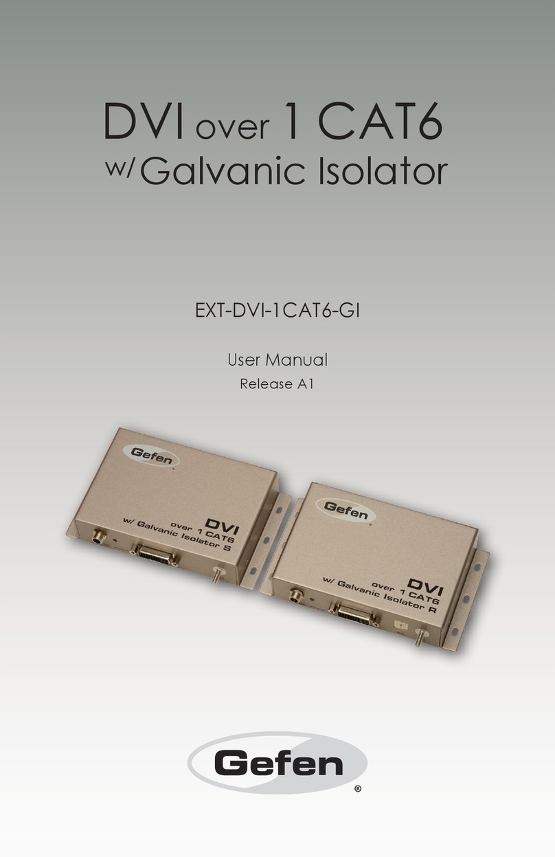 Gefen EXT-DVI-1CAT6-GI User manual Gefen EXT-DVI-1CAT6-GI User manual