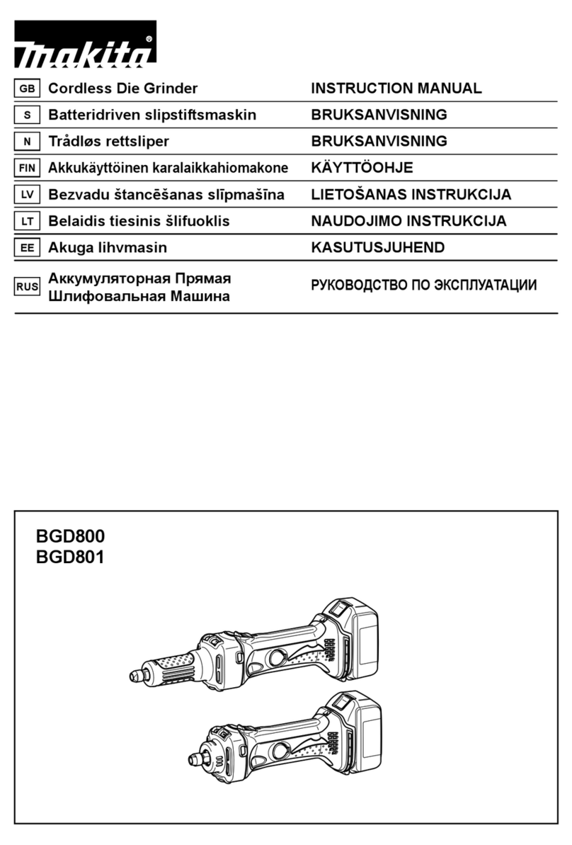 Makita BGD800 User manual