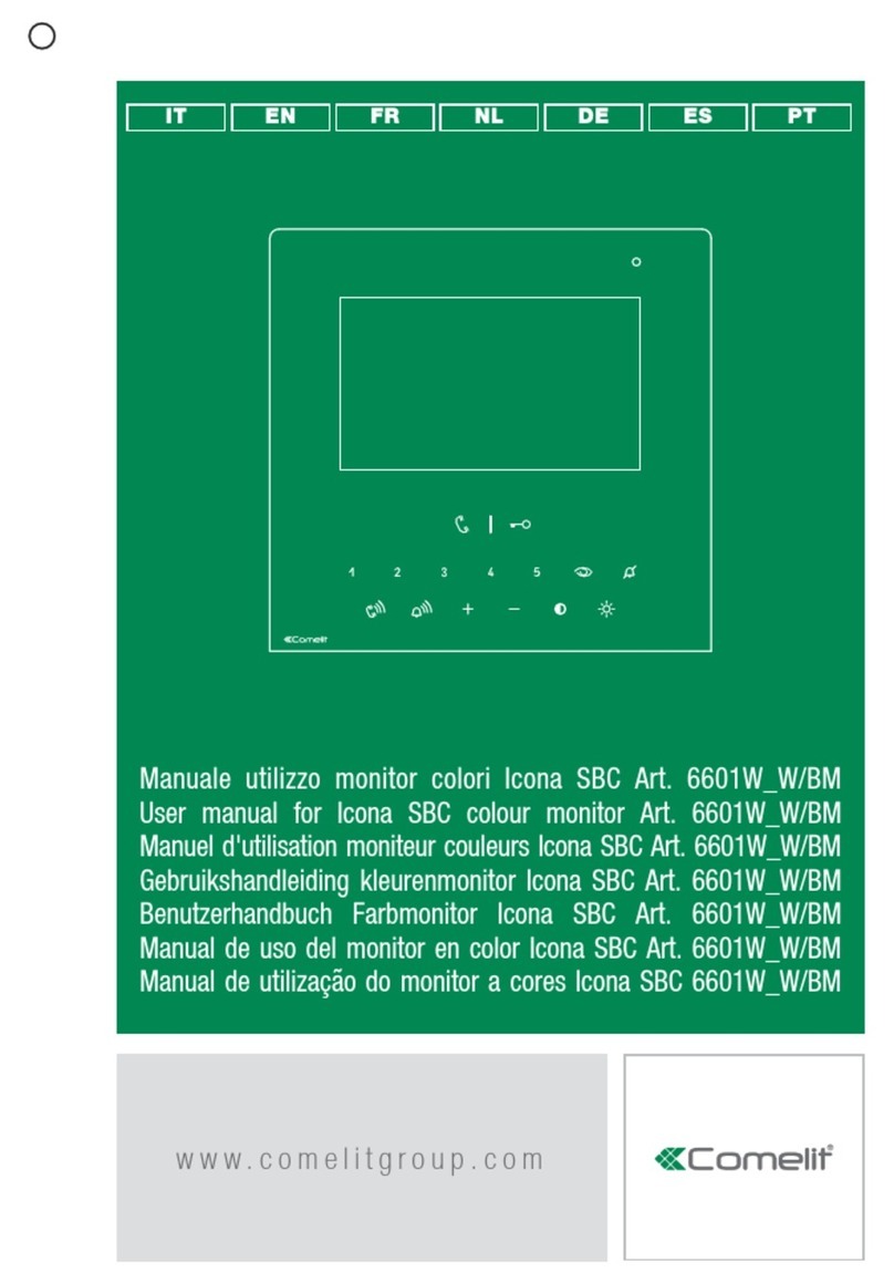 Comelit Icona SBC User manual