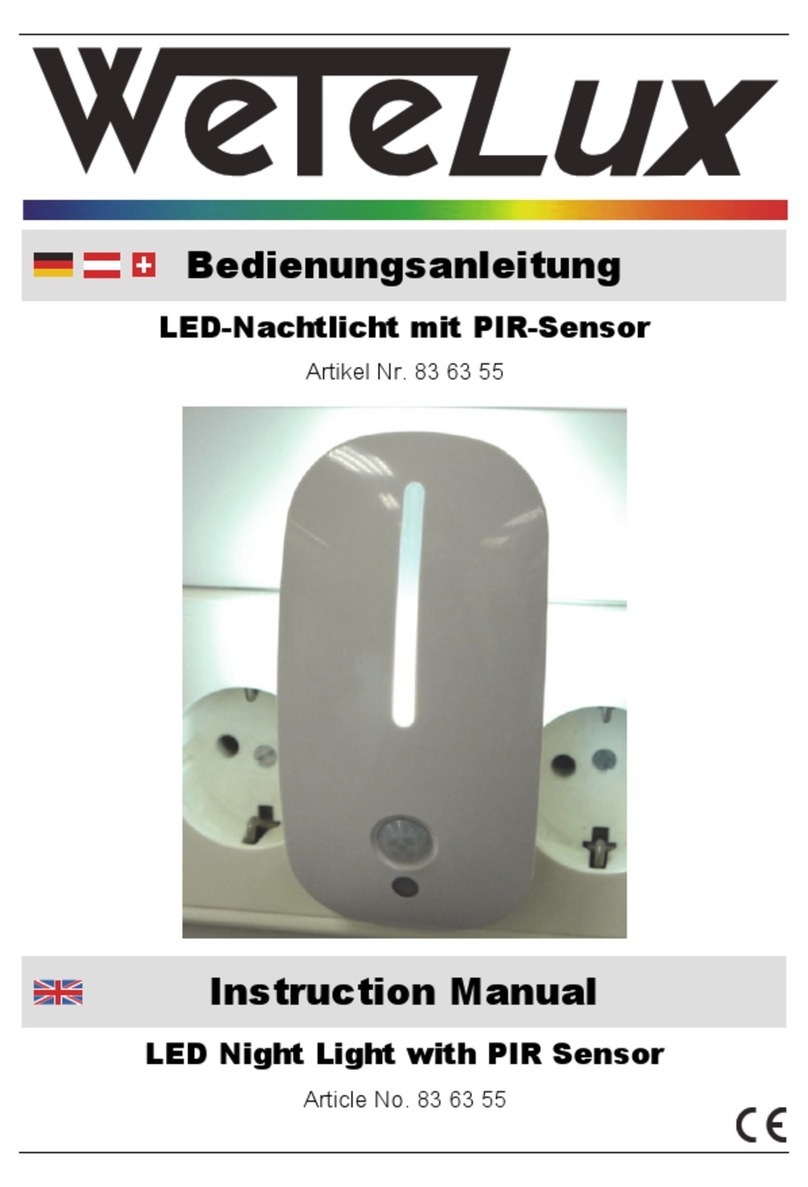 Wetelux 83 63 55 instruction manual
