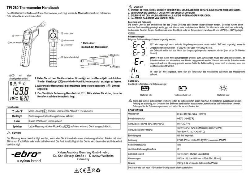 Xylem EBRO TFI 260 User manual
