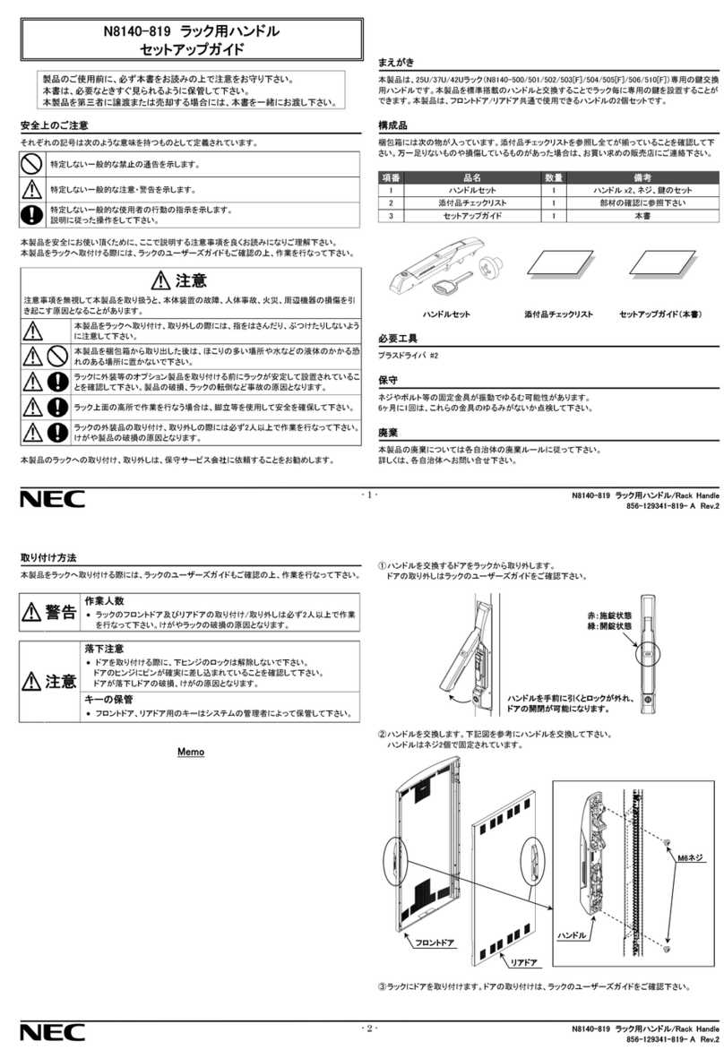 NEC N8140-819 Setup guide