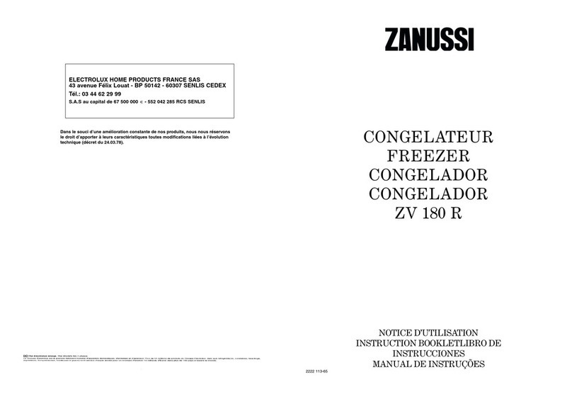 Zanussi ZV 180 R Instruction booklet