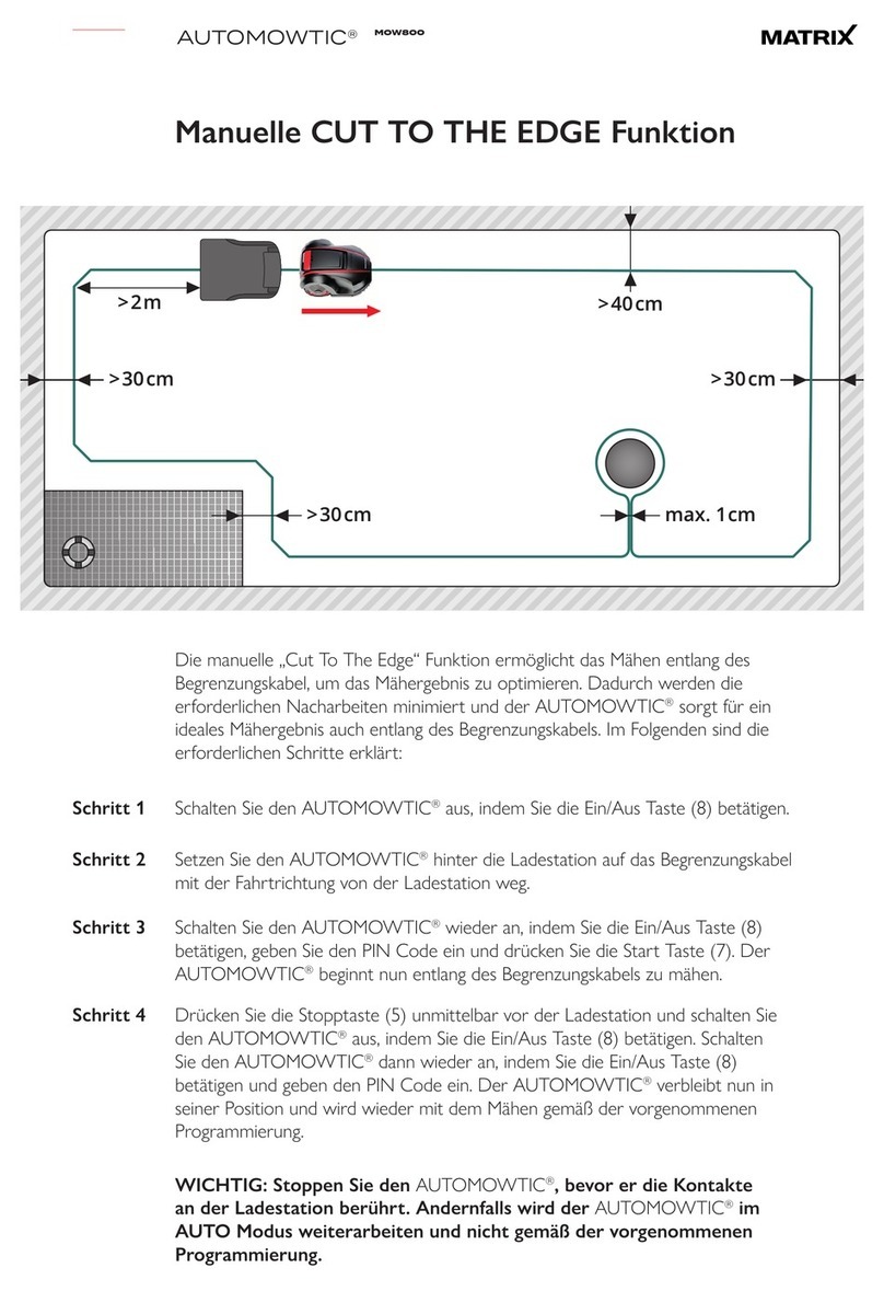 Matrix AUTOMOWTIC MOW800 User manual