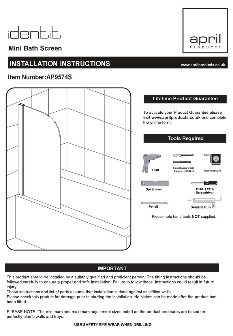 April identiti AP9574S installation instructions