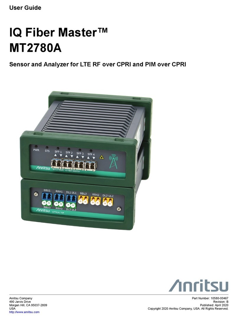Anritsu IQ Fiber Master MT2780A User manual