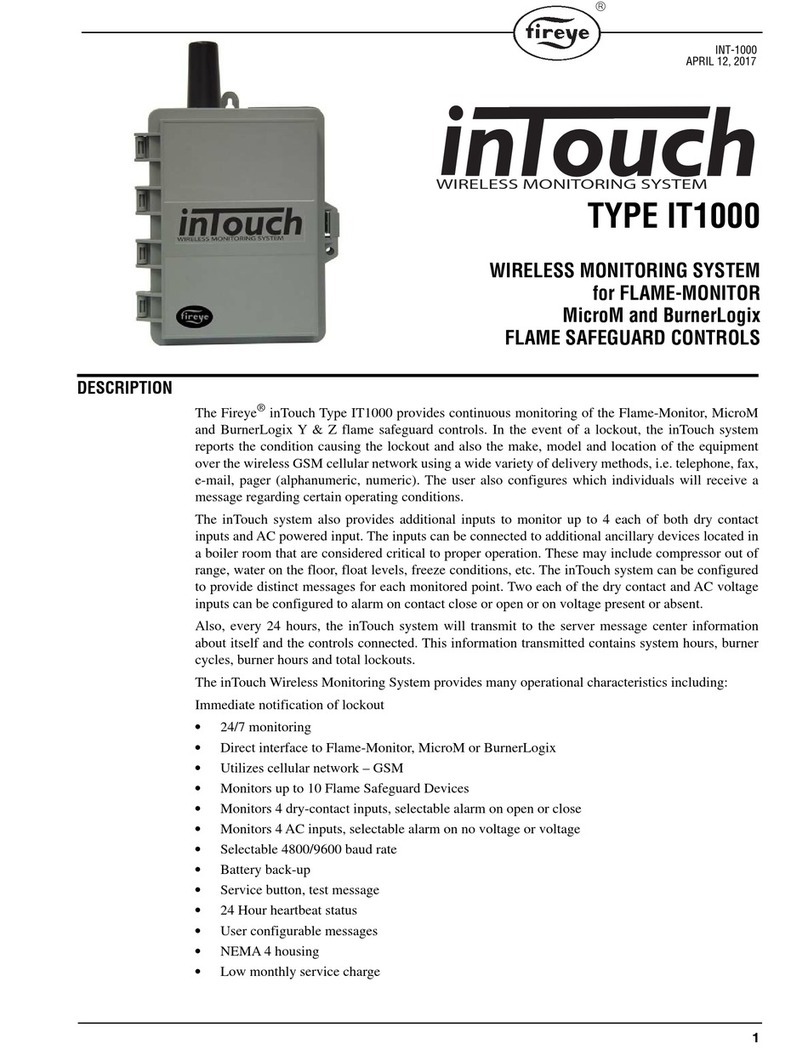Fireye InTouch IT1000 manual