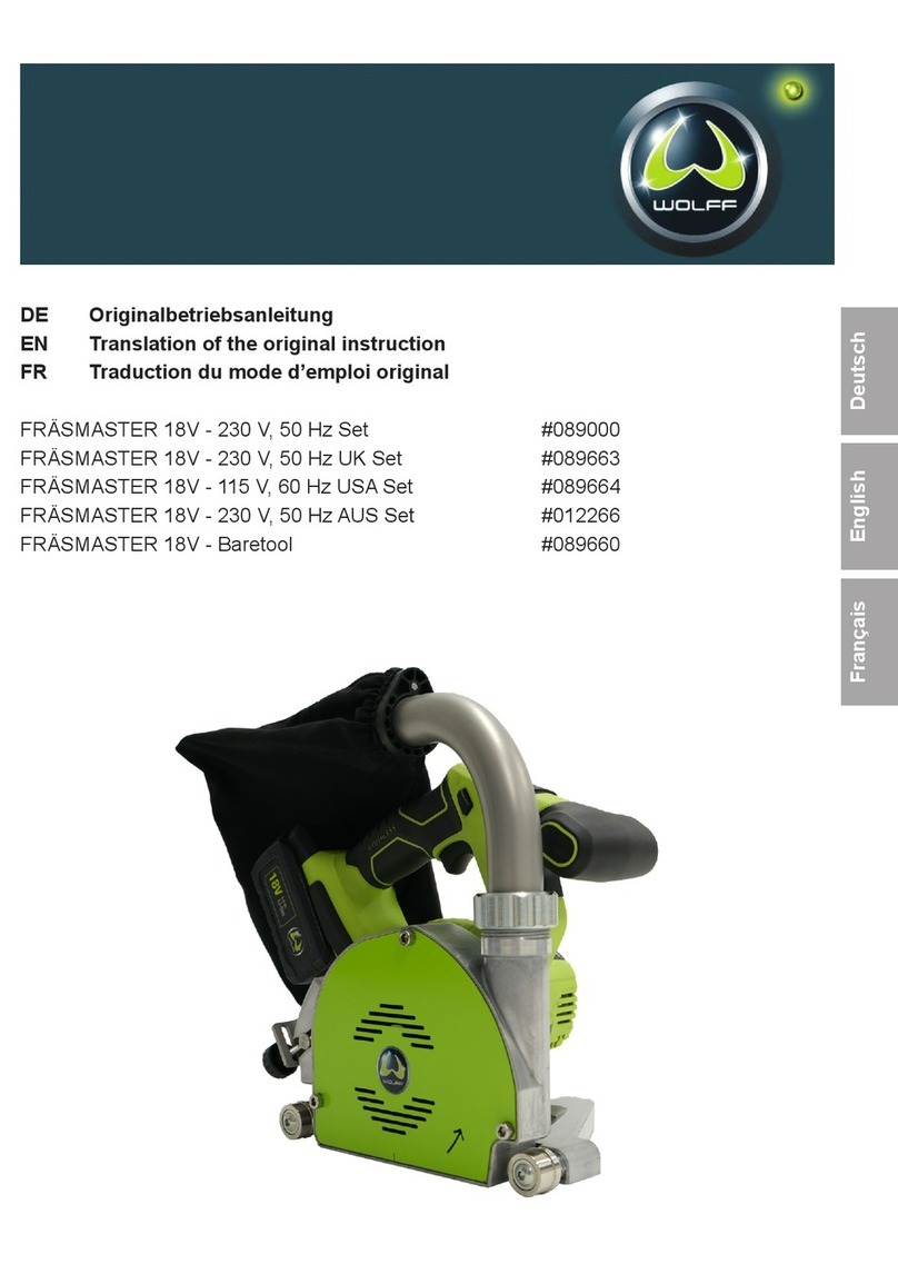 WOLFF FRASMASTER Original instructions