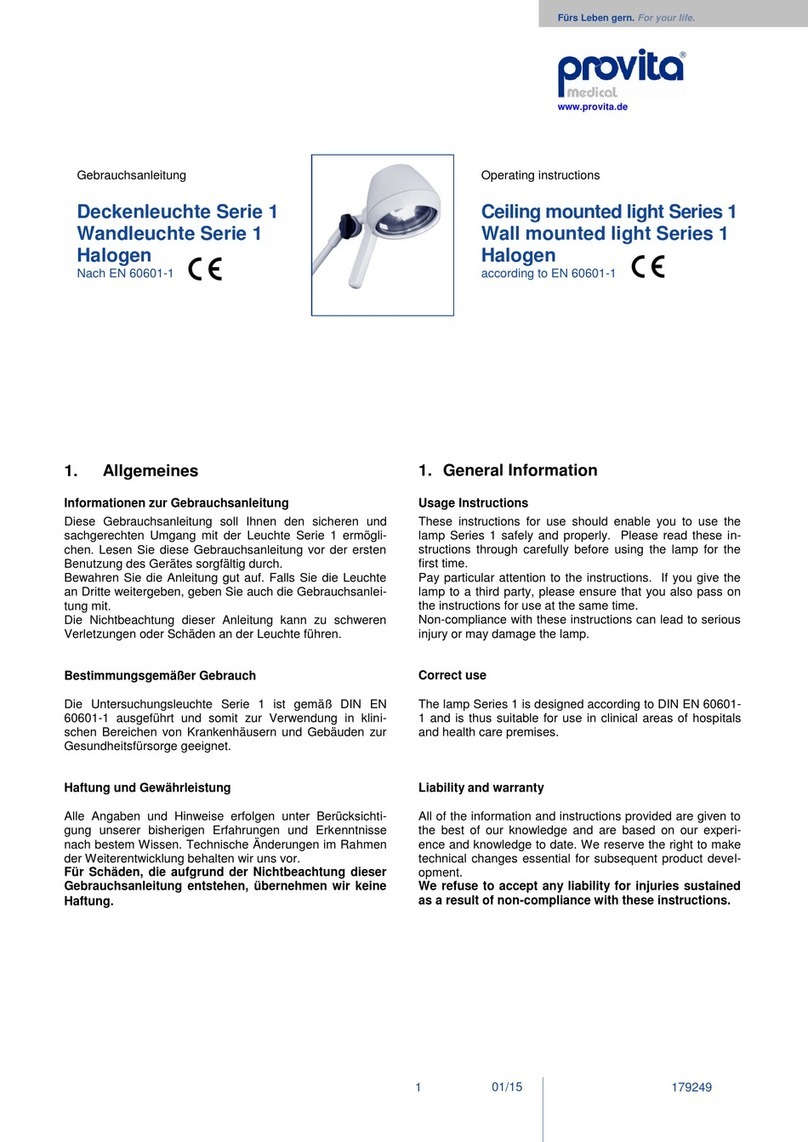 provita 1 Series operating instructions