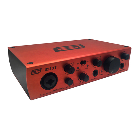 ESI U22 XT User manual