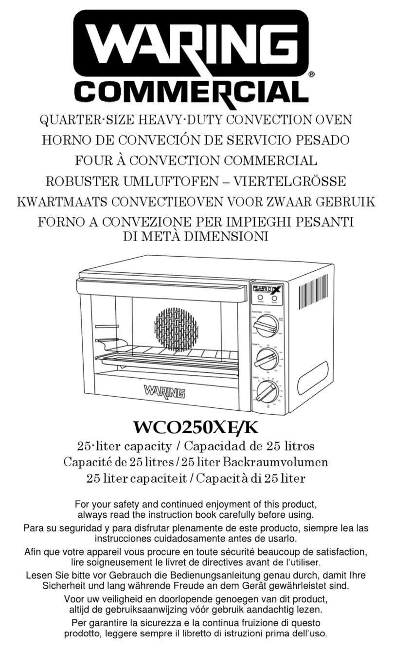 Waring WCO250XE User manual