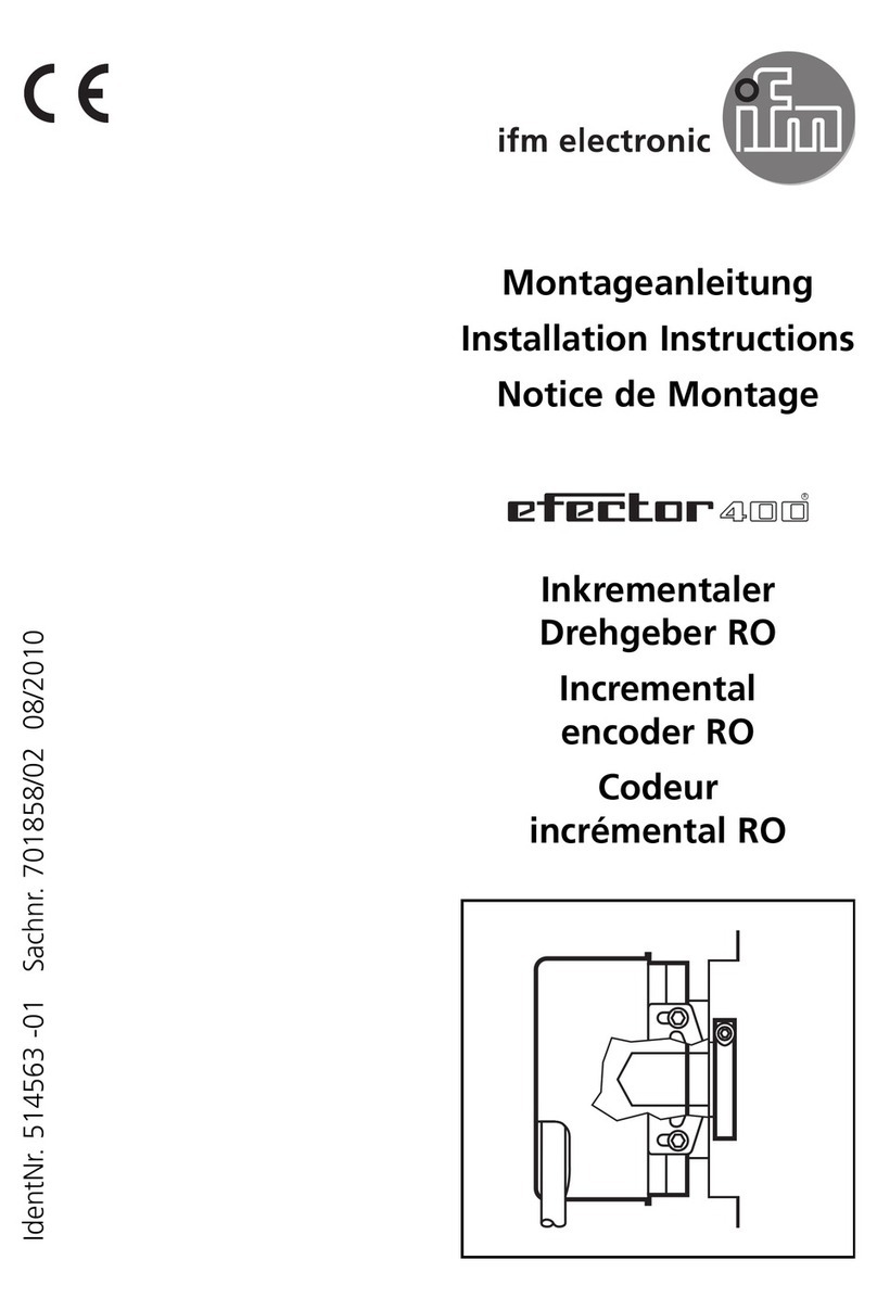 IFM Electronic Efector 400 RO Series installation instructions