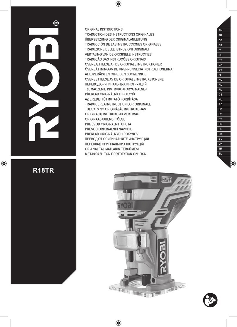 Ryobi R18TR Original instructions