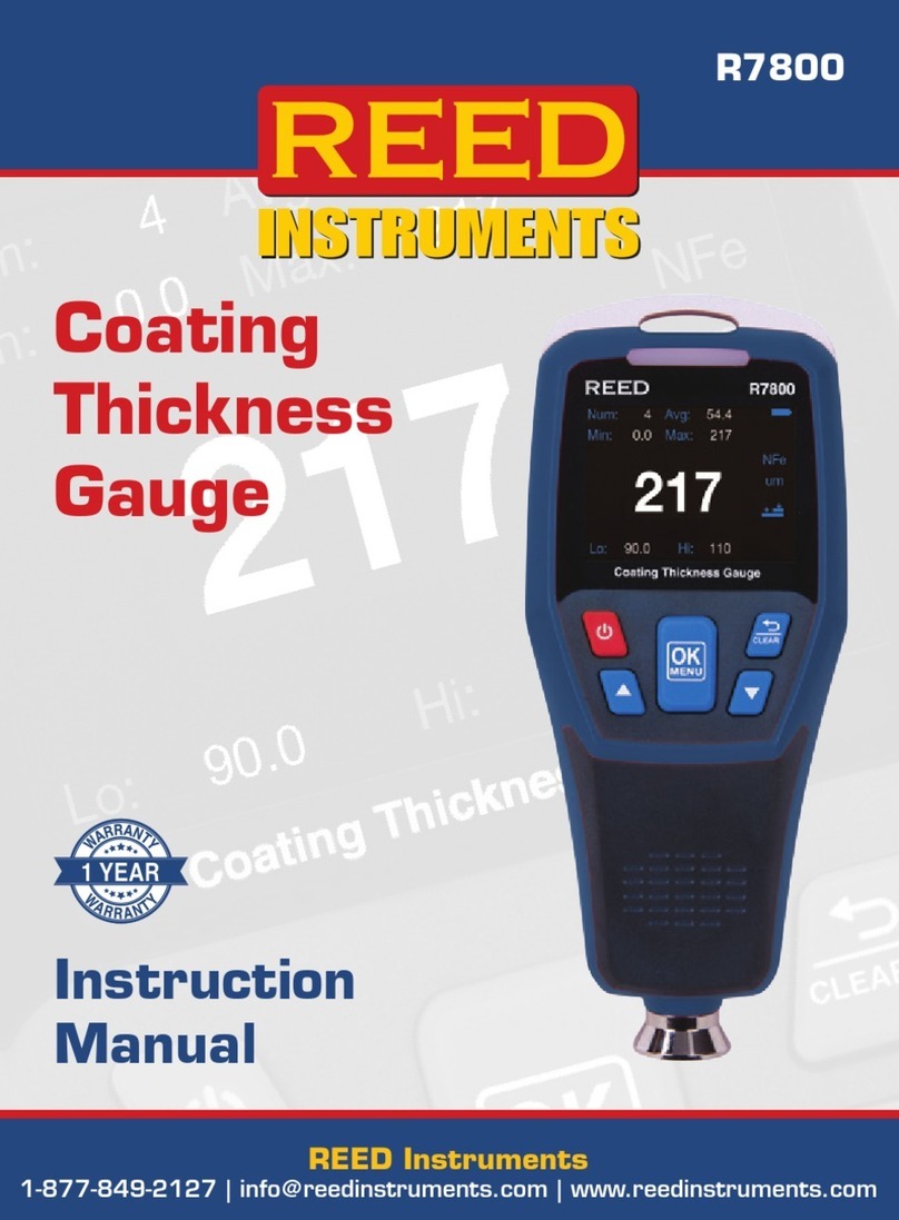 Reed Instruments R7800 instruction manual