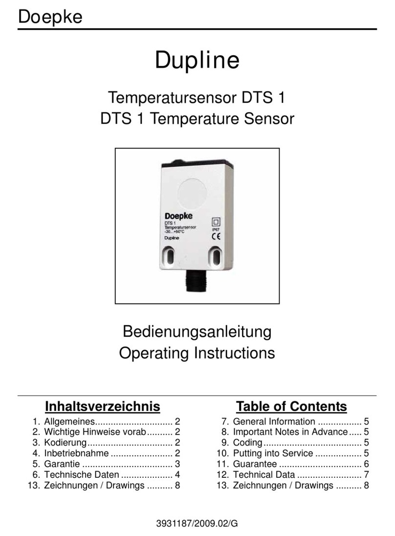 Doepke Dupline DTS 1 operating instructions