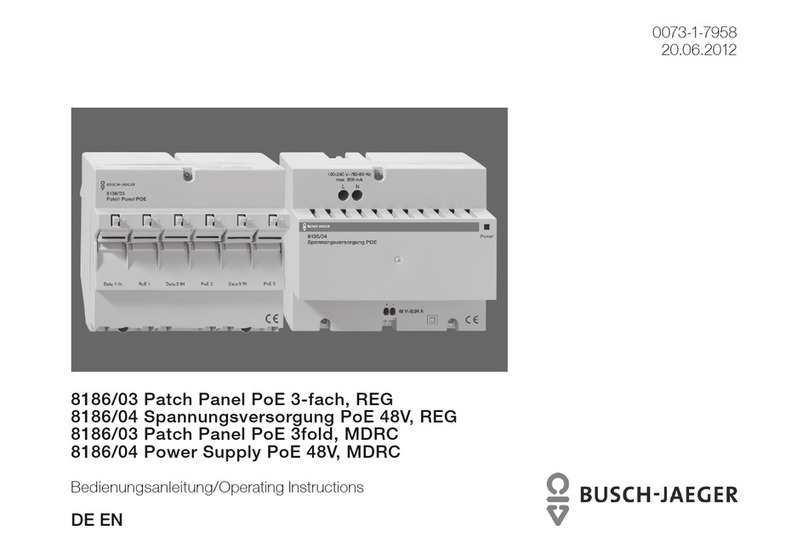 Busch-Jaeger 8186/03 operating instructions