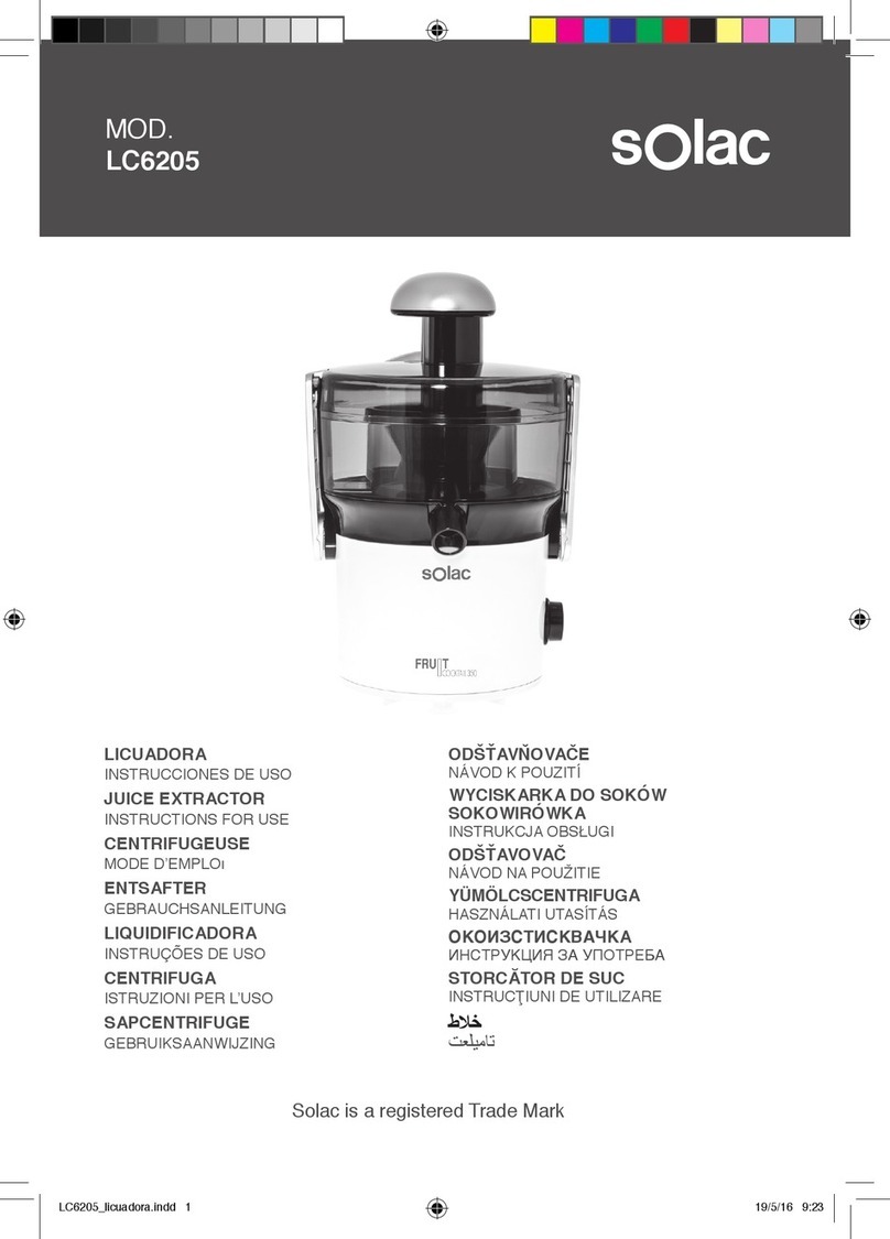 SOLAC LC6205 Instructions for use