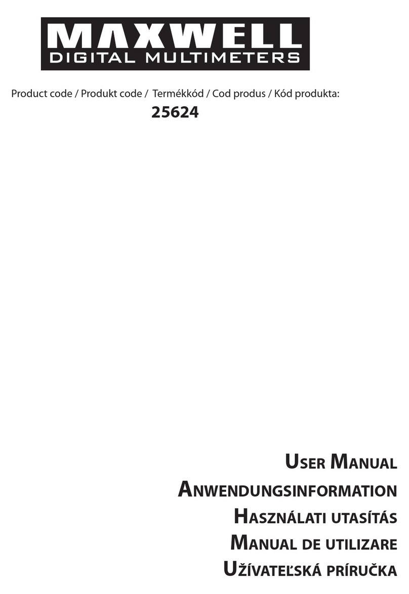 Maxwell Digital Multimeters 25624 User manual