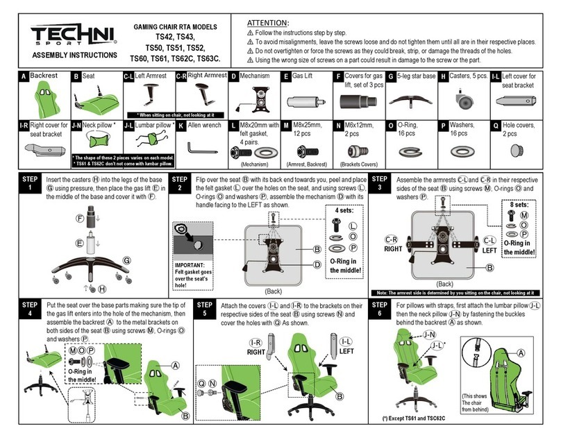 Techni Sport TS42 Assembly instructions Techni Sport TS42 Assembly instructions