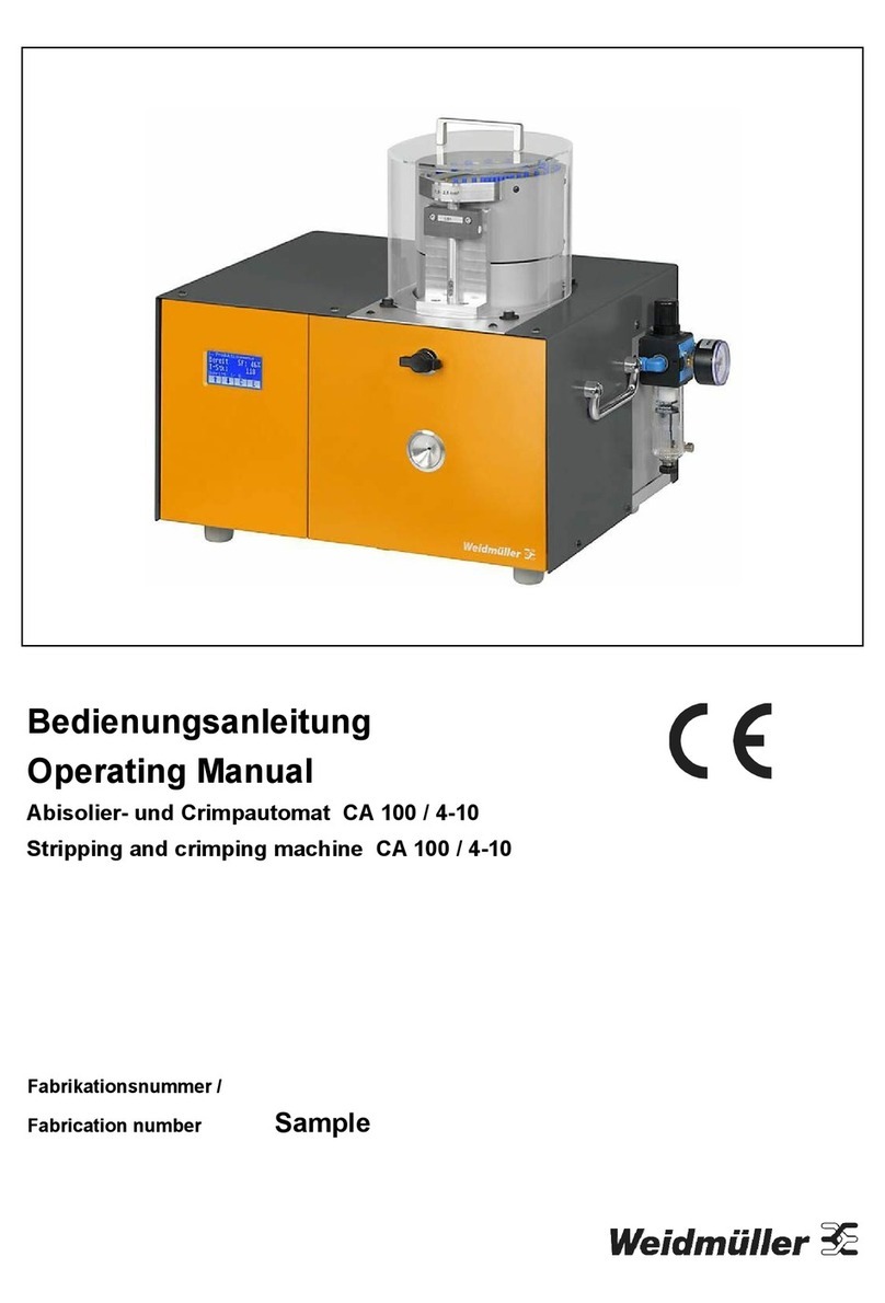 Weidmüller CA 100 operating manual