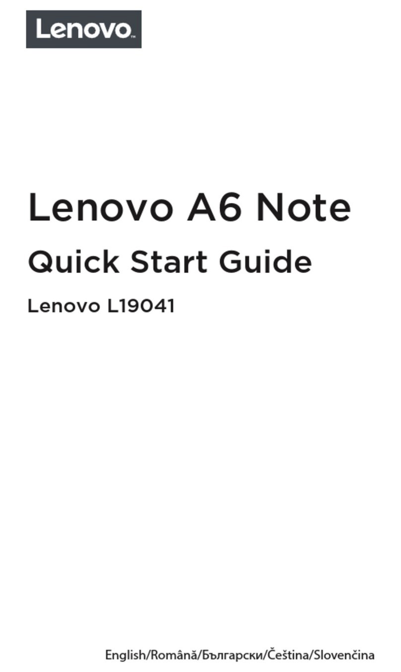 Lenovo A6 Note User manual