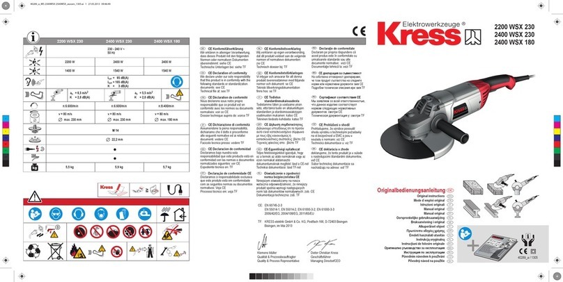 KRESS 2200 WSX 230 Original instructions