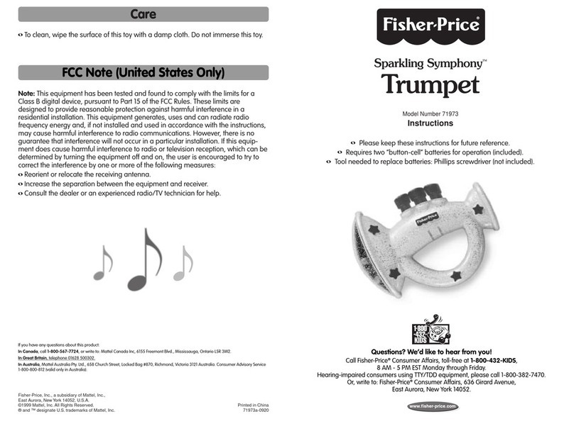 Fisher-Price Sparkling Symphony Trumpet instructions