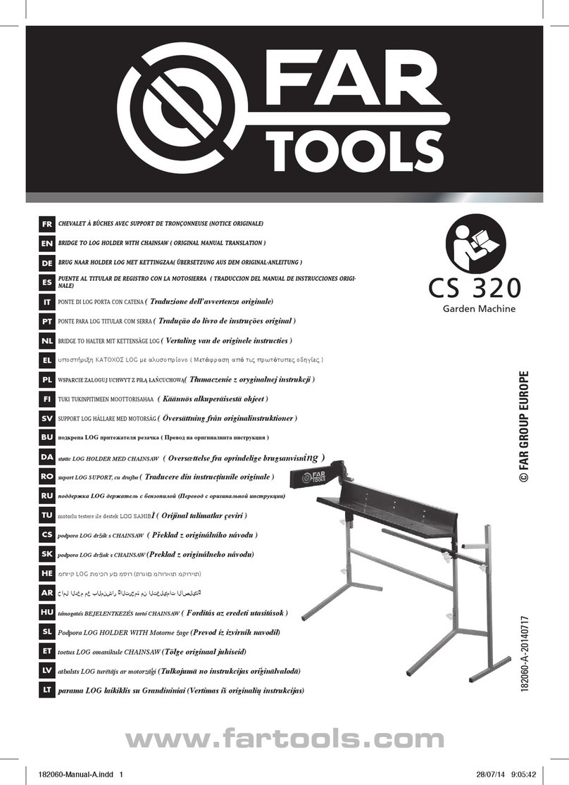 Far Tools CS 320 Use and care manual