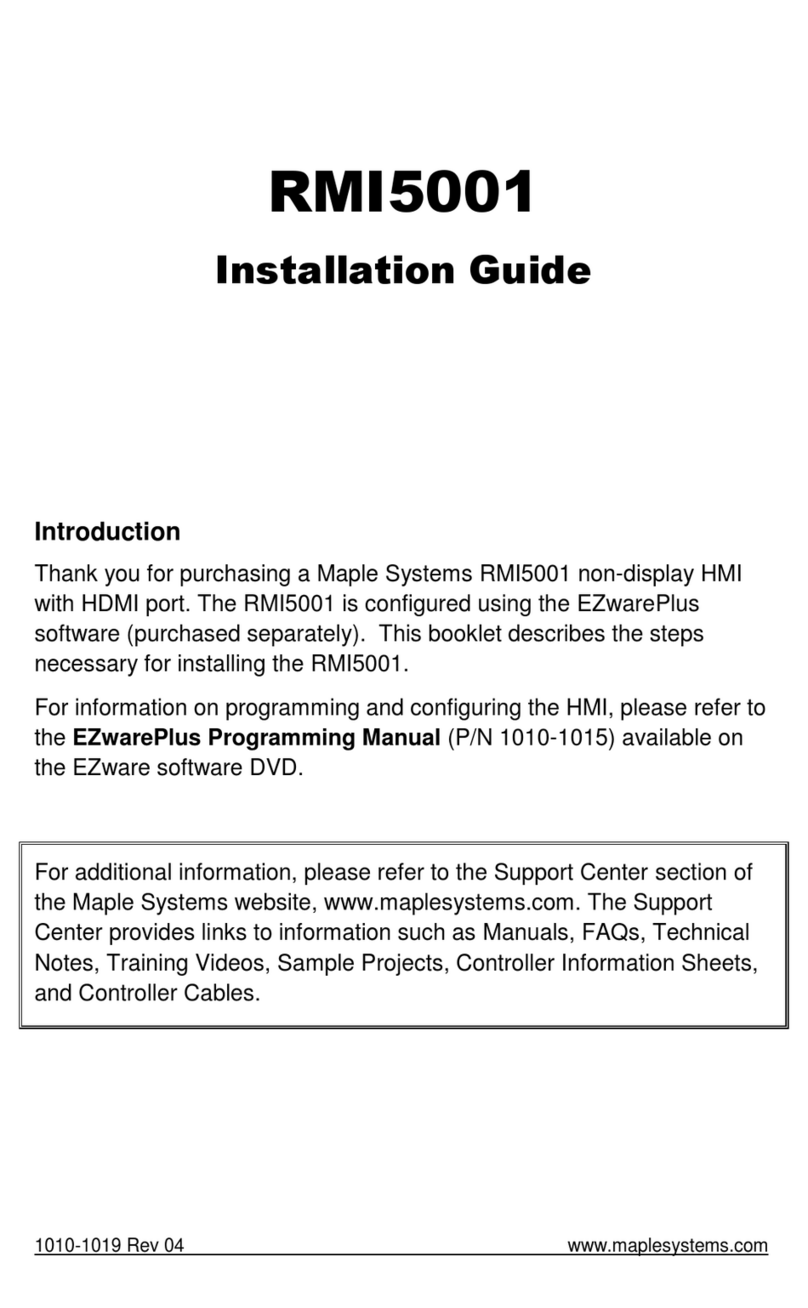 Maple Systems RMI5001 installation guide