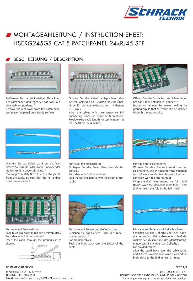 Schrack Technik HSERG245GS instruction sheet