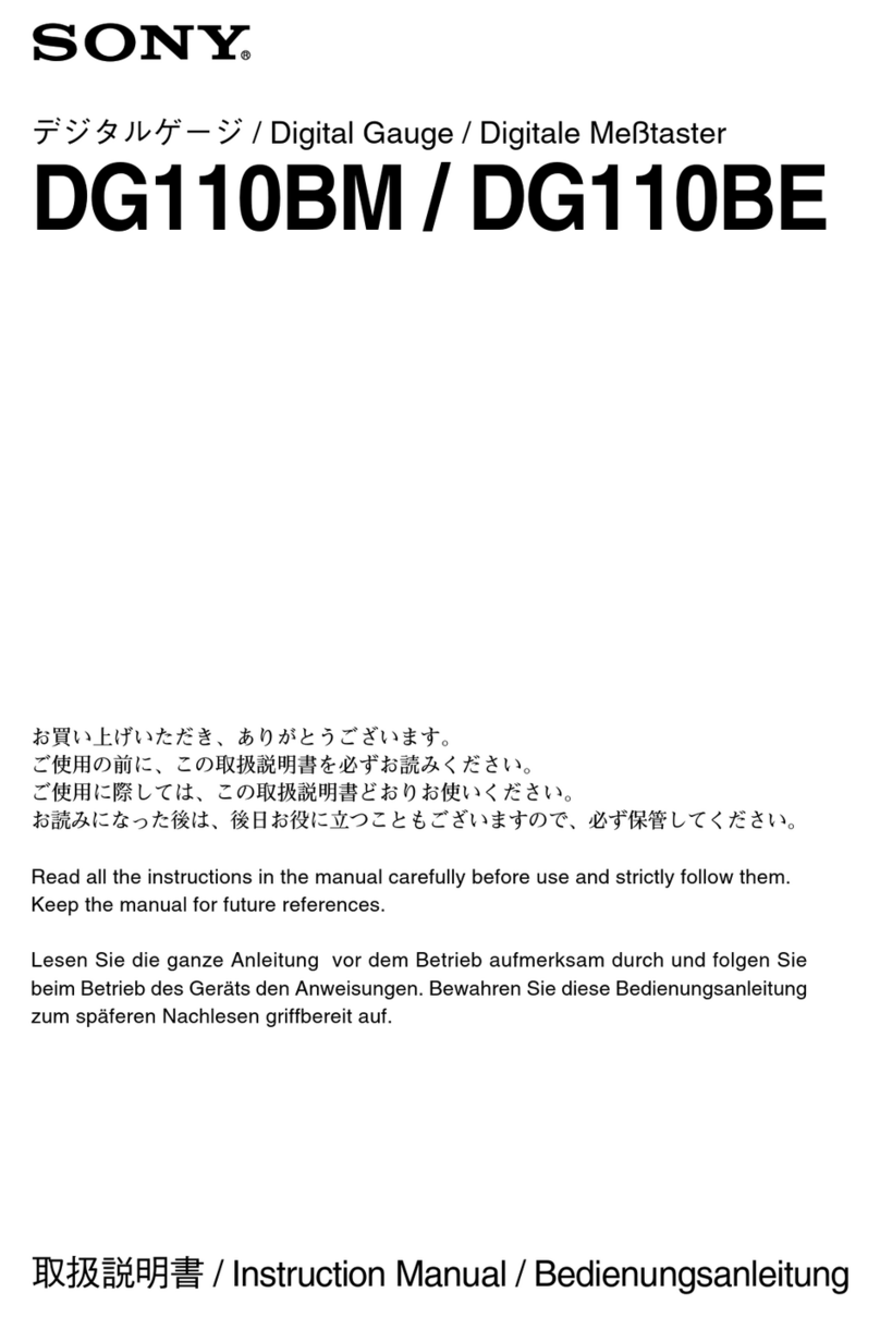 Sony DG110BM instruction manual