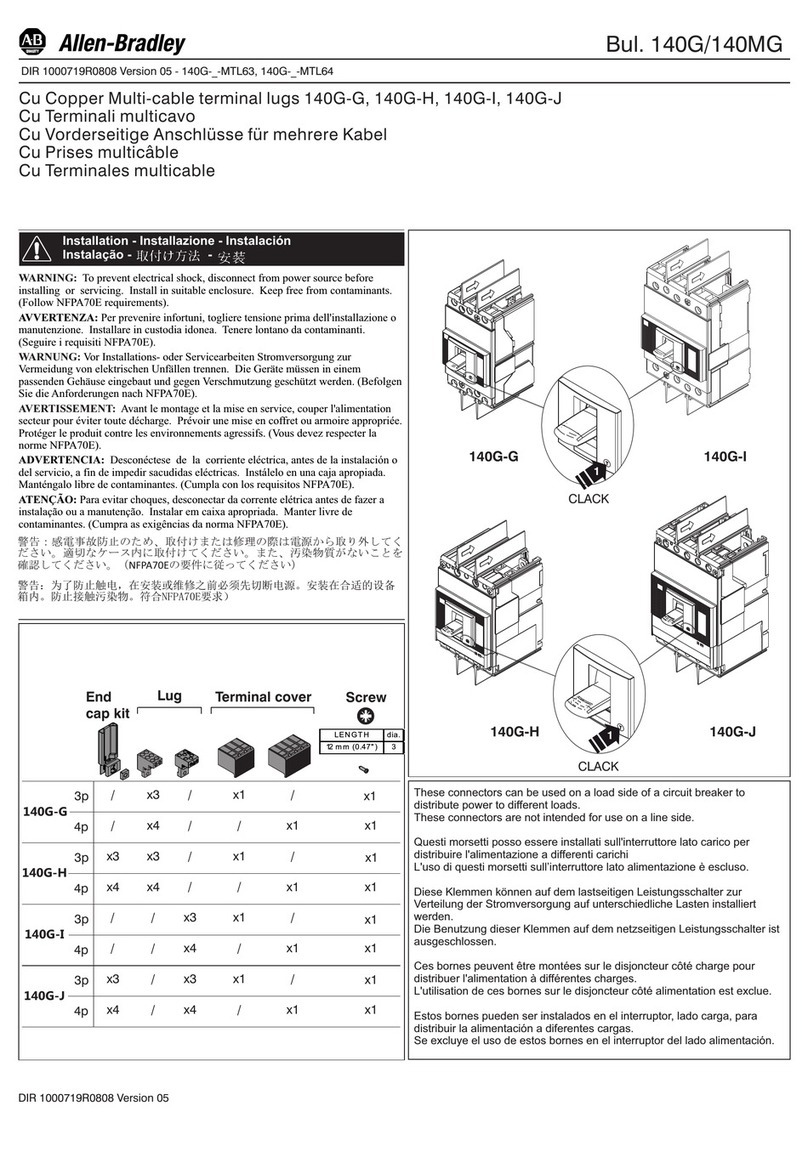 Rockwell Automation Allen-Bradley 140G-G User manual Rockwell Automation Allen-Bradley 140G-G User manual