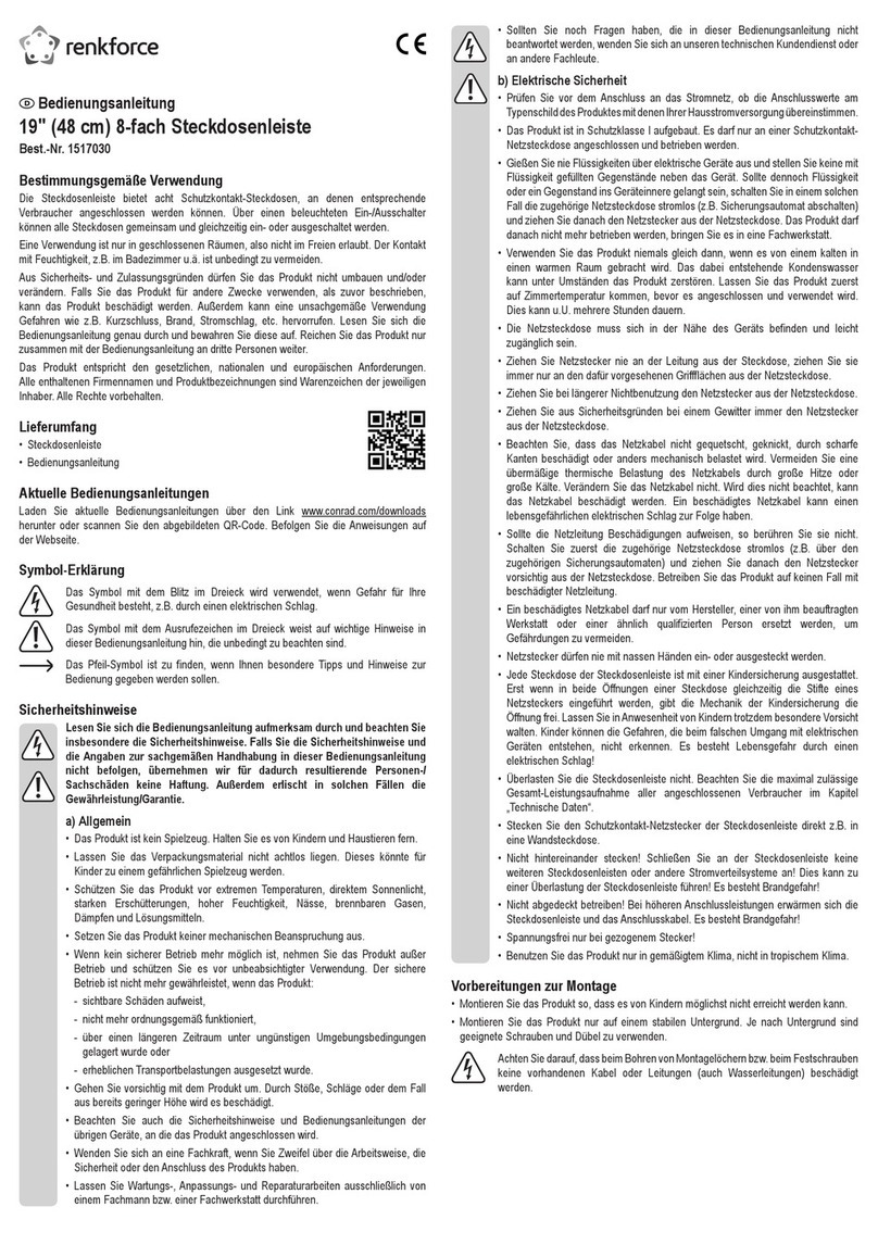 Renkforce 1517030 operating instructions
