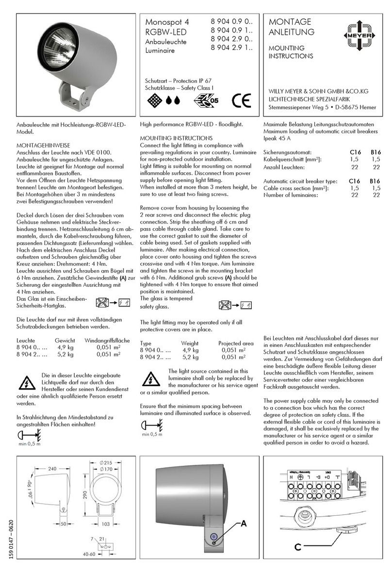 Meyer 8 904 0.9 0 Series Mounting instructions