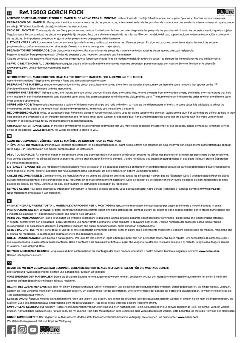 OcCre 15003 manual