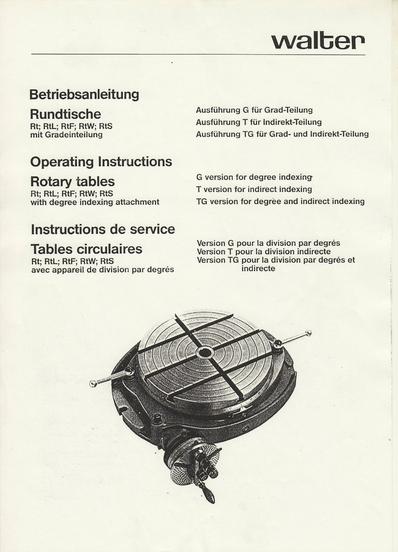 Walter Rt operating instructions