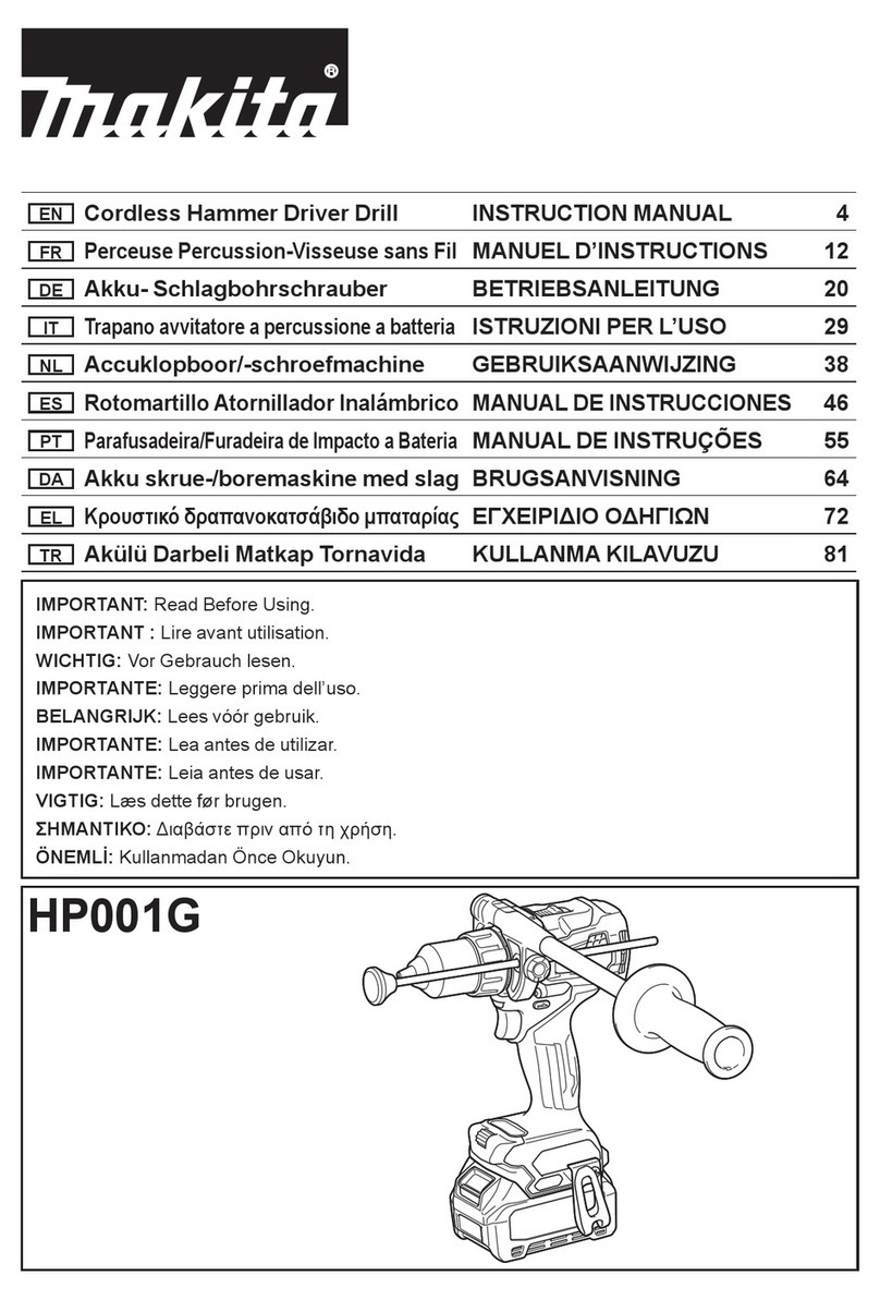 Makita HP001G User manual Makita HP001G User manual