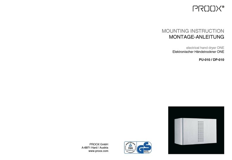 PROOX ONE PU-010 Mounting instruction