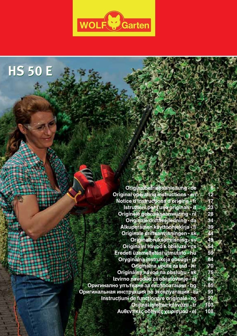 Wolf Garten HS 50 E User manual
