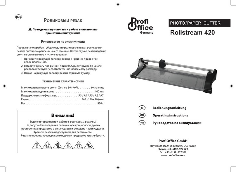 ProfiOffice Rollstream 420 operating instructions