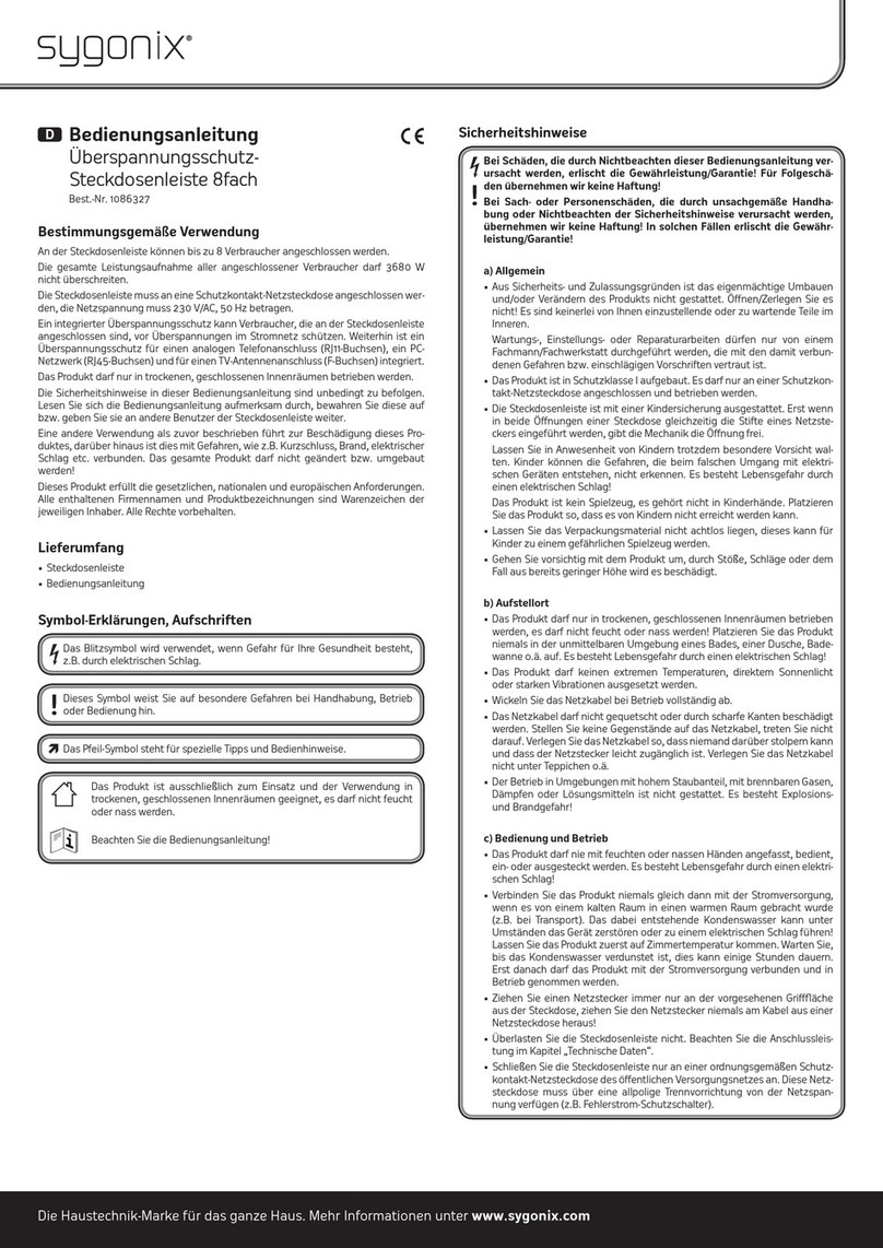 Sygonix 1086327 operating instructions