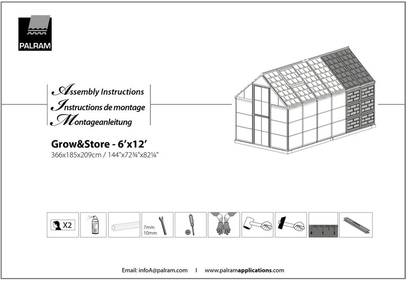 Palram Grow&Store - 6'x12' User manual