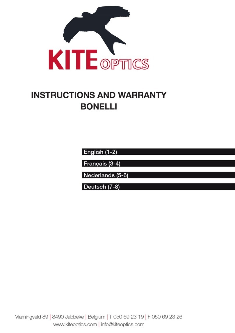 Kite Optics BONELLI Instructions and warranty