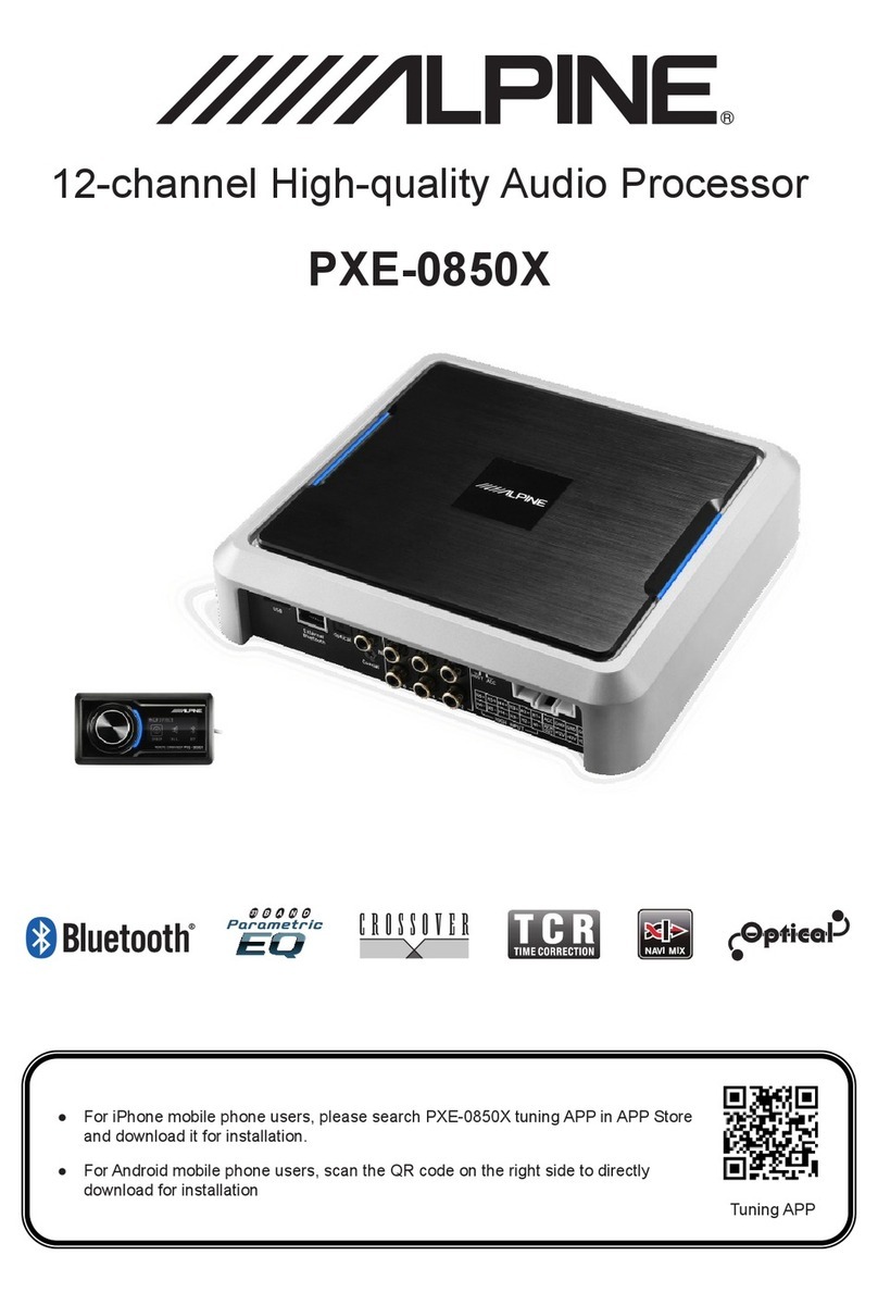 Alpine PXE-0850X User manual