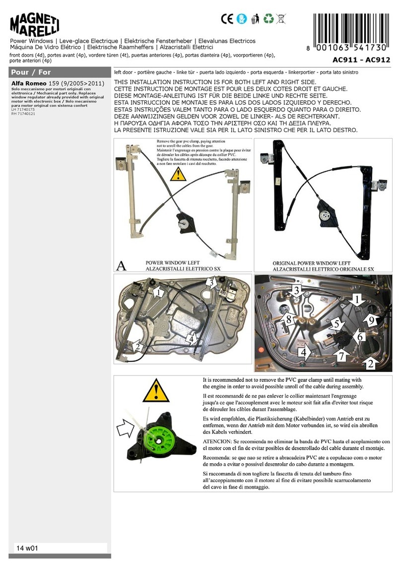 Magneti Marelli AC911 Installation instruction