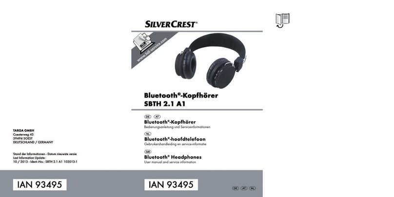Silvercrest SBTH 2.1 A1 Instruction sheet Silvercrest SBTH 2.1 A1 Instruction sheet