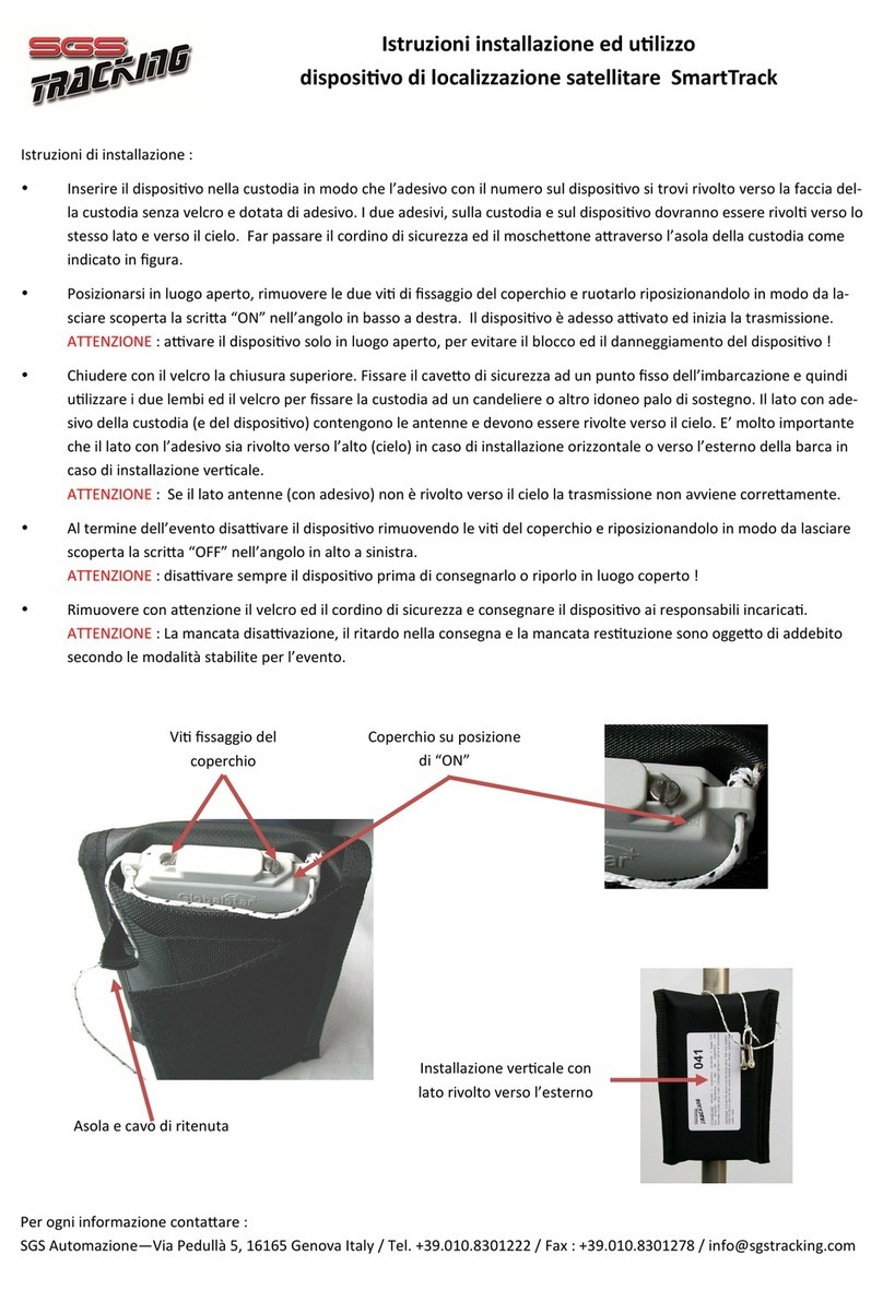 SGS SmartTrack Installation and operation manual