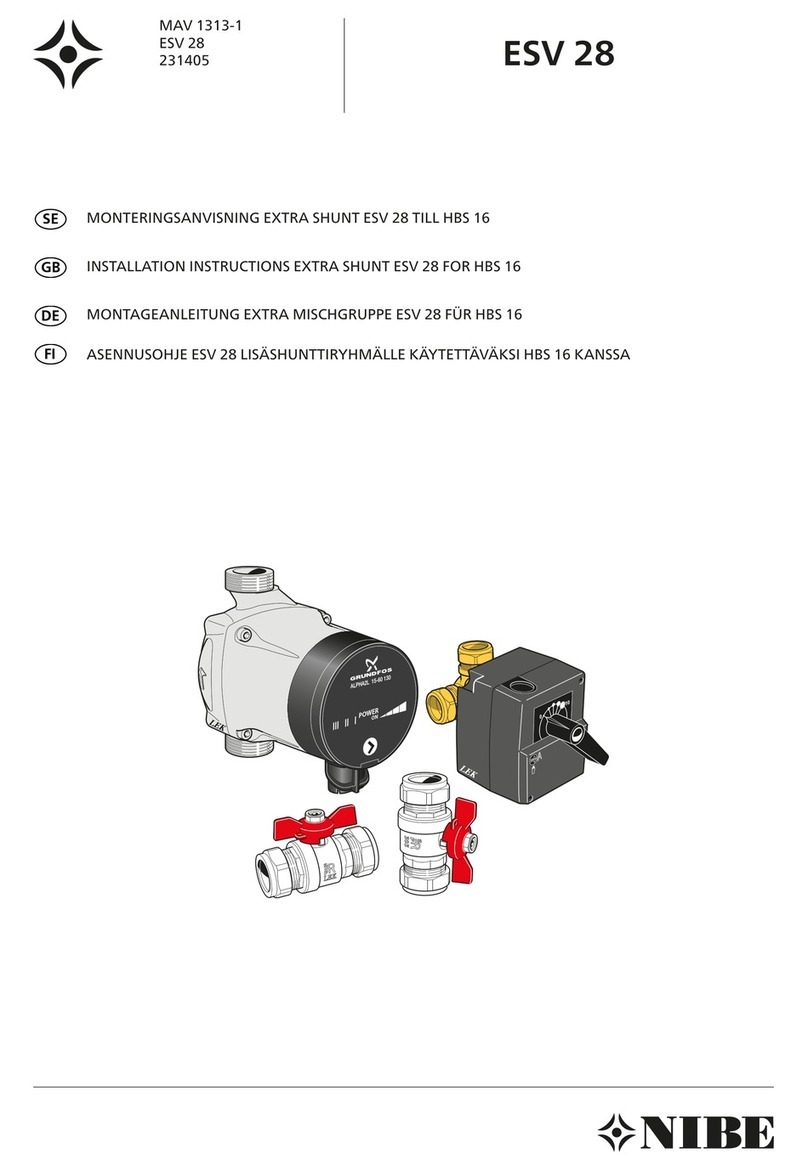 Nibe ESV 28 installation instructions