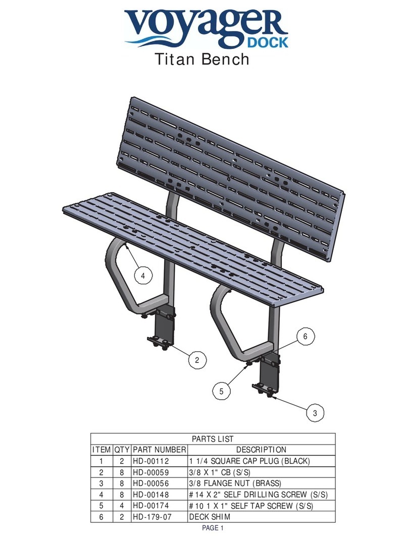 Voyager Dock Titan Bench manual